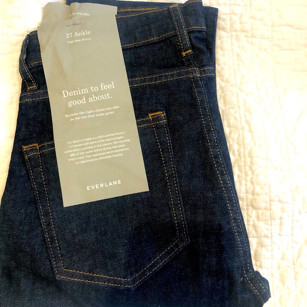 NWT Everlane size 27 High Rise Ankle Skinny Jean